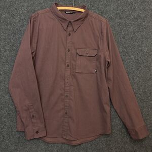 Backcountry Fendler Flannel Men’s Shirt L Brown Button Down Workwear Stretch